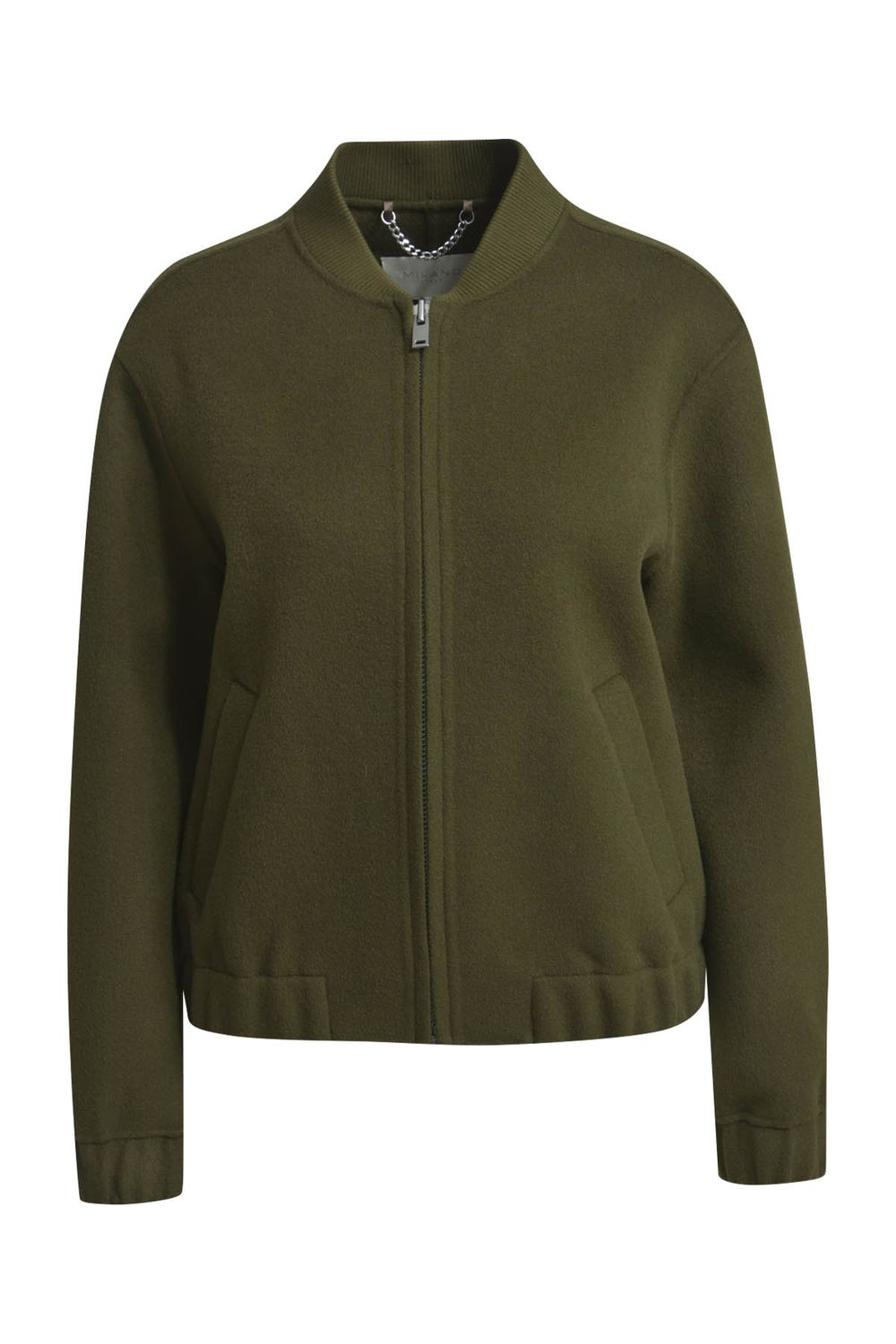 Milano Italy Vest met rits groen