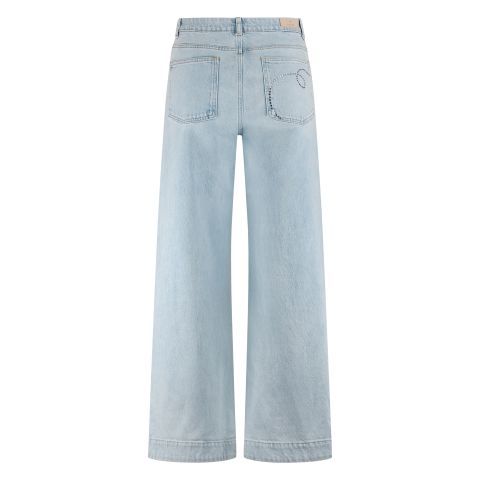 Nukus Abby Pants Denim Strass Blauw