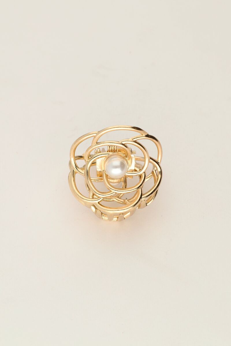 My Jewellery Hairclip rose with pearl Goud