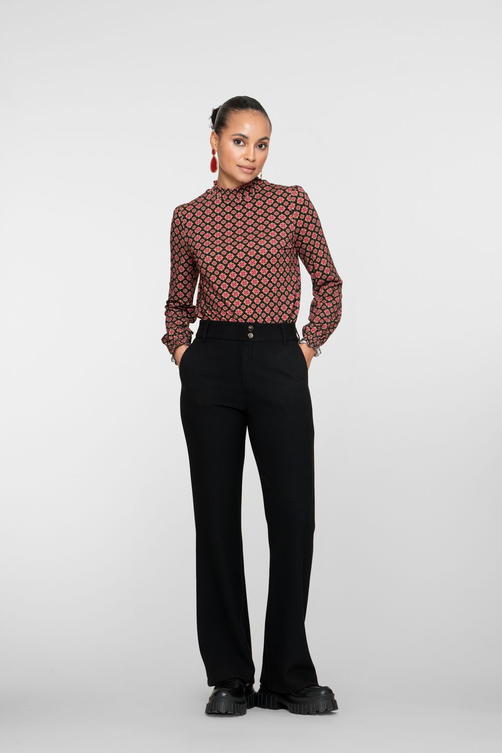 Geisha Pants comfy Zwart