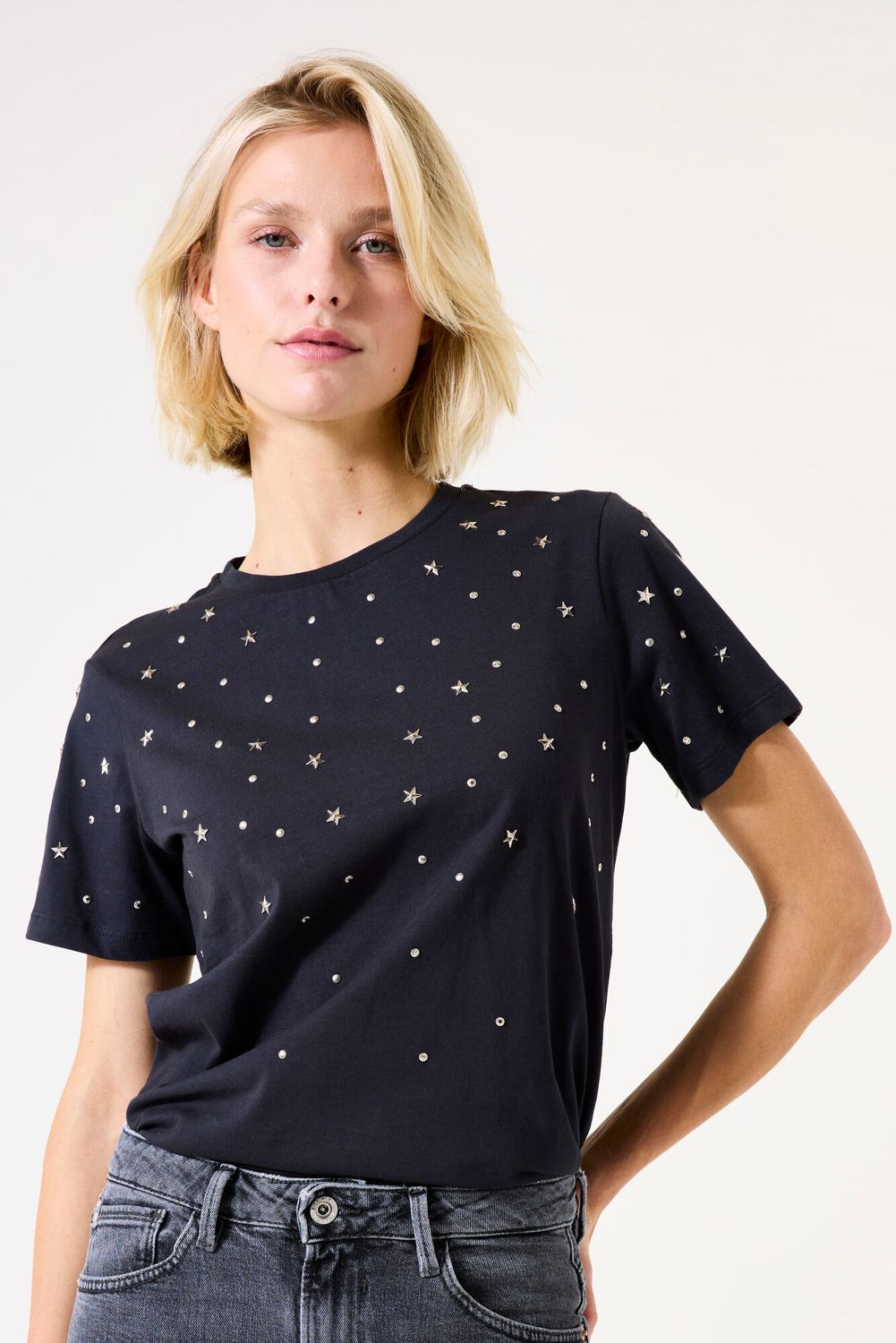 Garcia ladies T-shirt ss Grijs