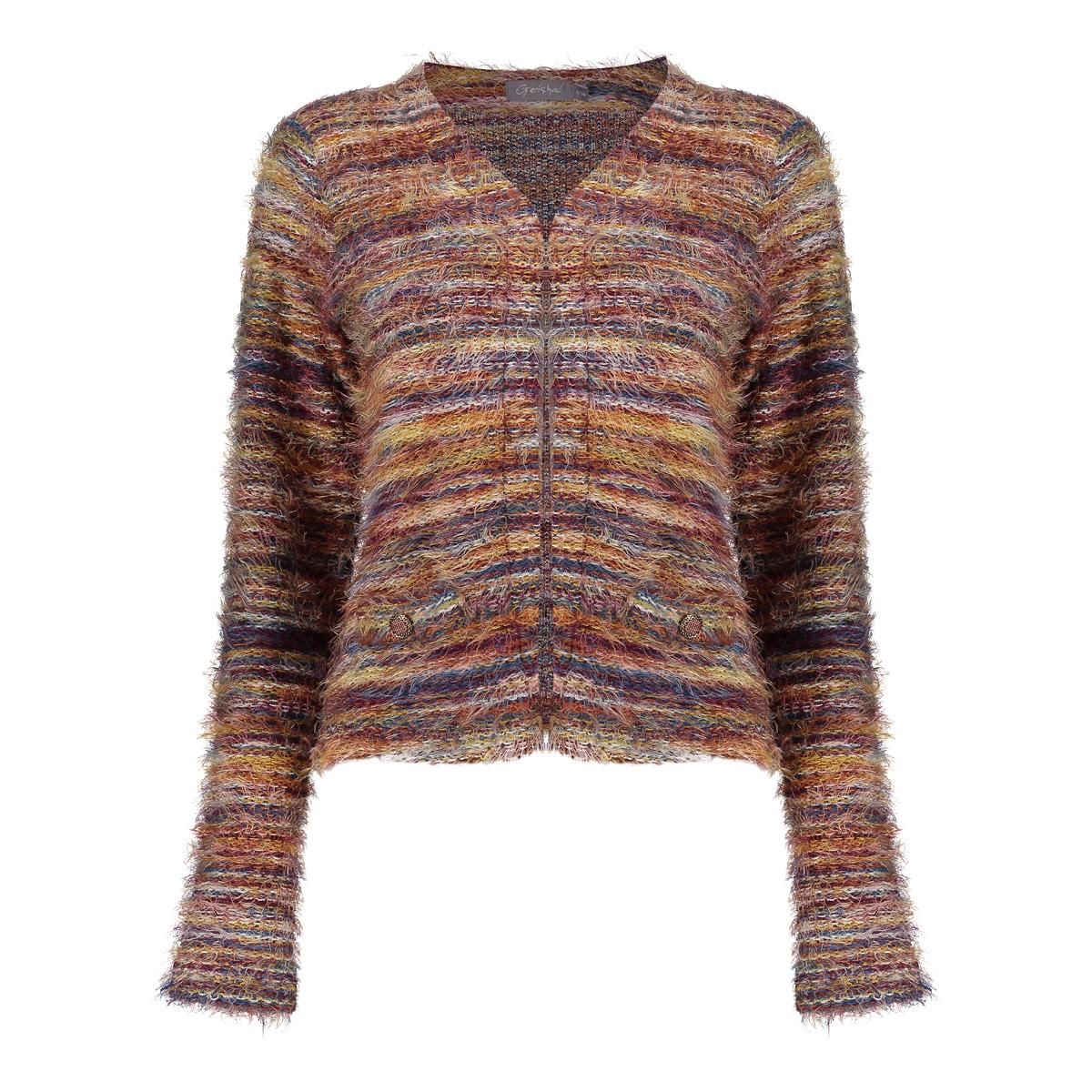 Geisha Vest multicolour Rood
