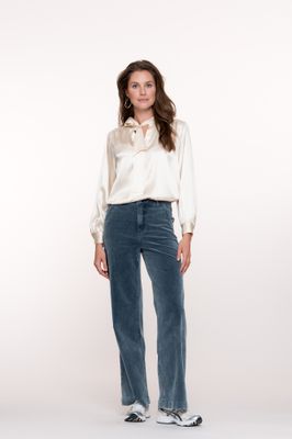 Geisha Jeans indigo cord Blauw