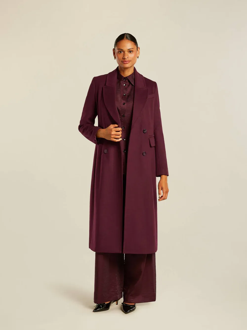 Beaumont TIFFANY long coat Rood