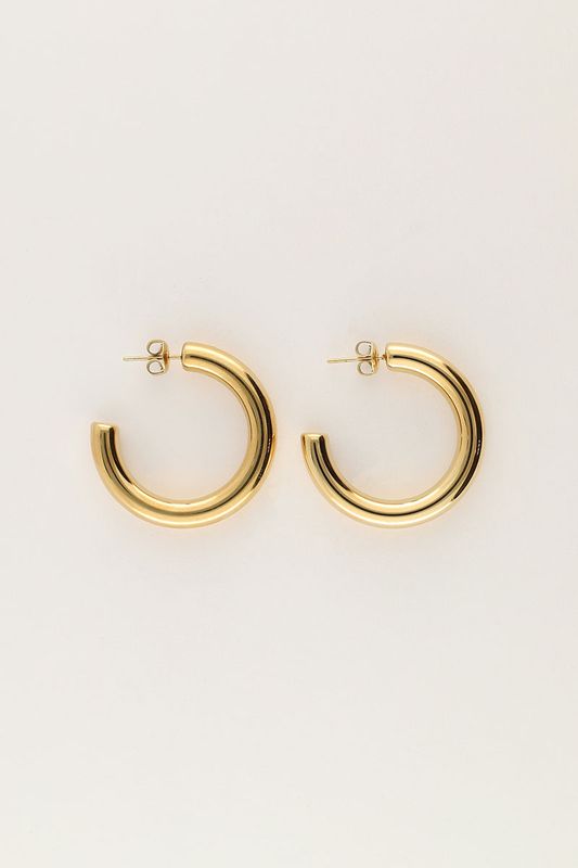 My Jewellery Earrings hoops small basic Goud