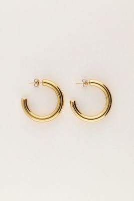 My Jewellery Earrings hoops small basic Goud