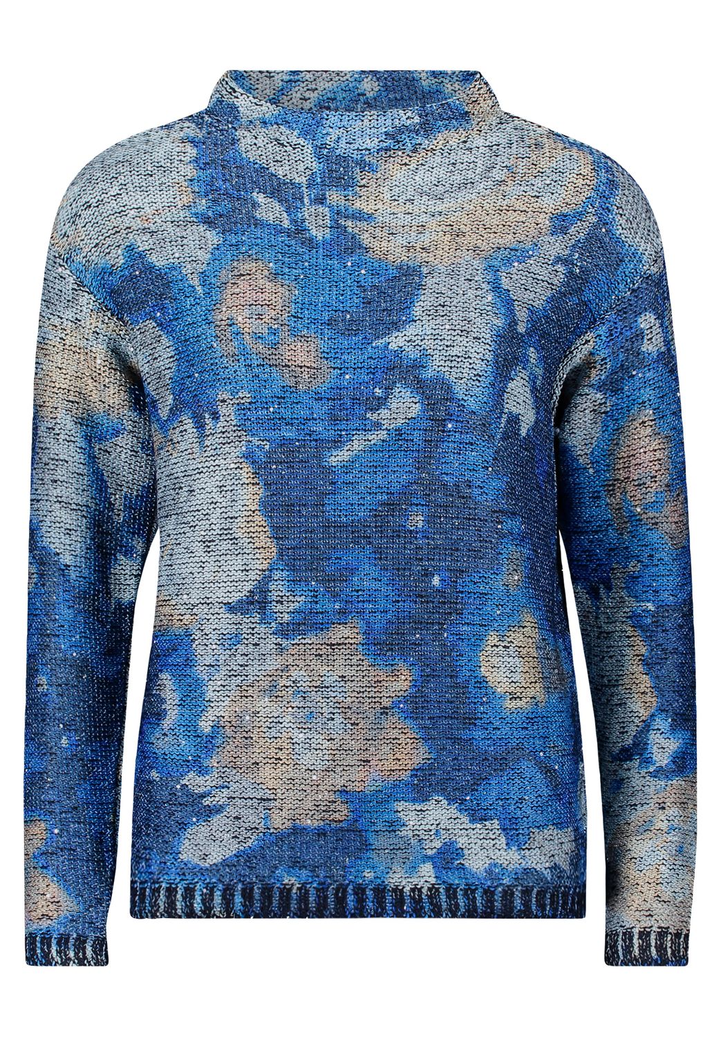 So Cosy August blauw geprint t-shirt