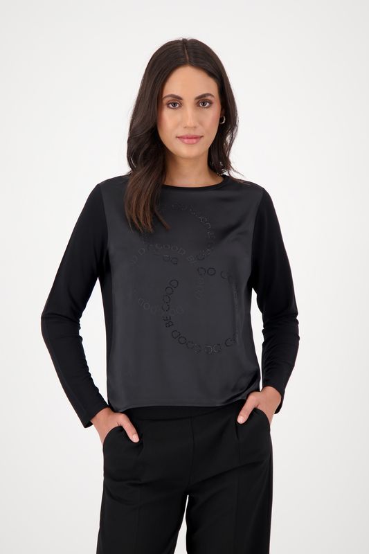 Monari Blouse zwart/antra