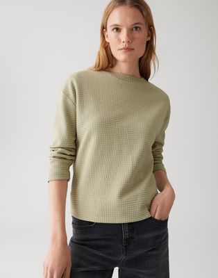 Opus trui Gelix met rug detail Groen