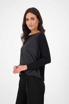Monari Blouse zwart/antra