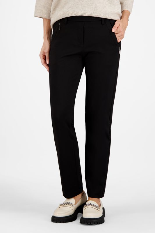 Gardeur Hose Pull On Slim Zwart