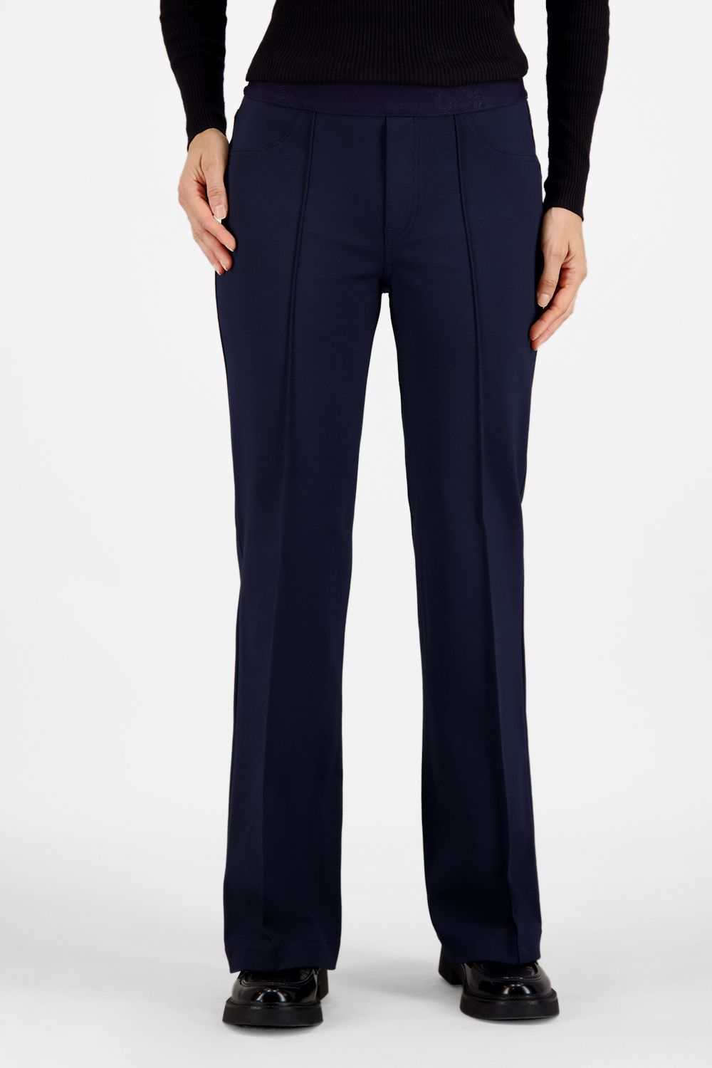 Gardeur Hose Pull On Slim Blauw