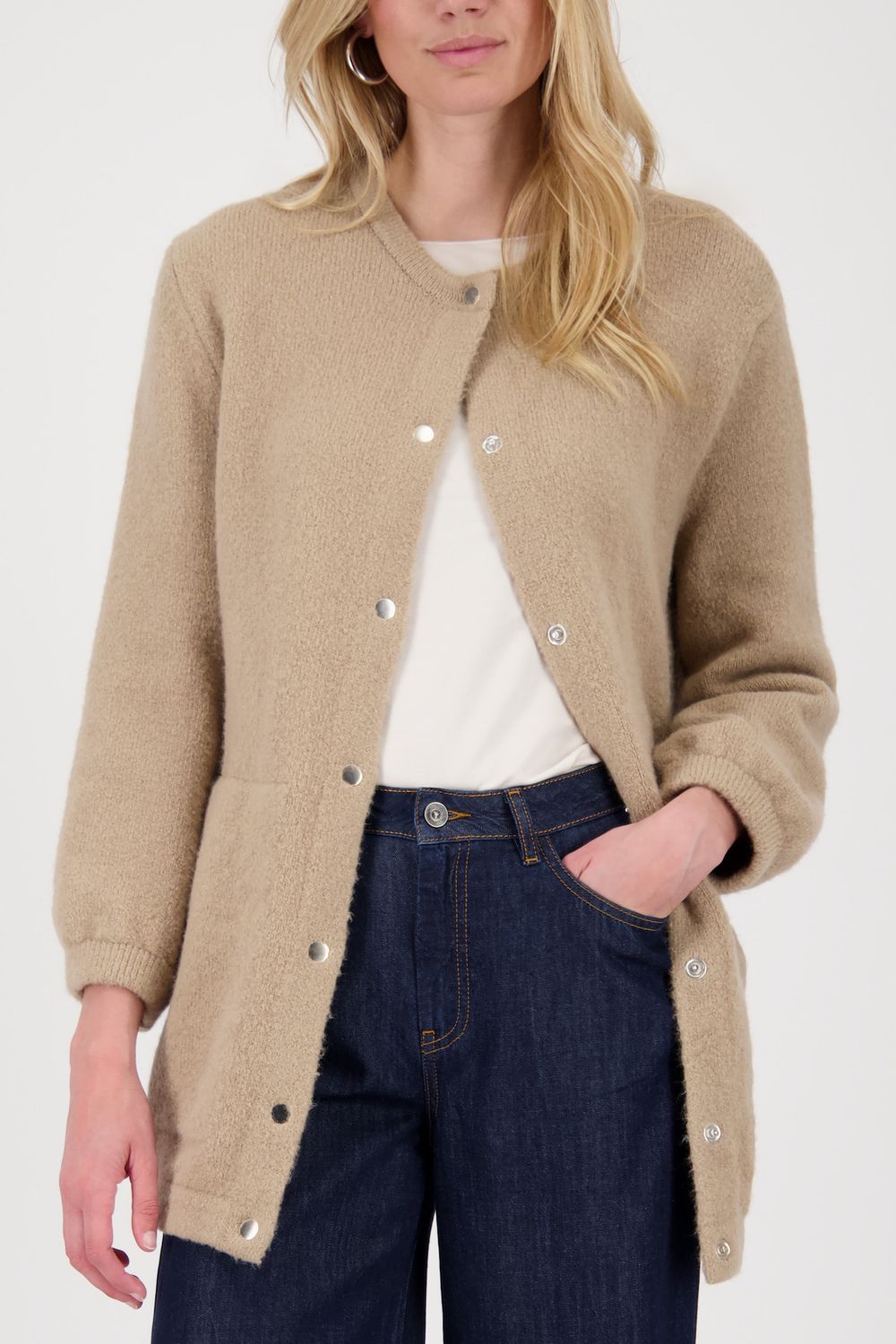 Monari Strickjacke truffle Bruin 809014