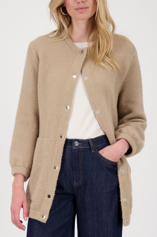Monari Strickjacke truffle Bruin 809014