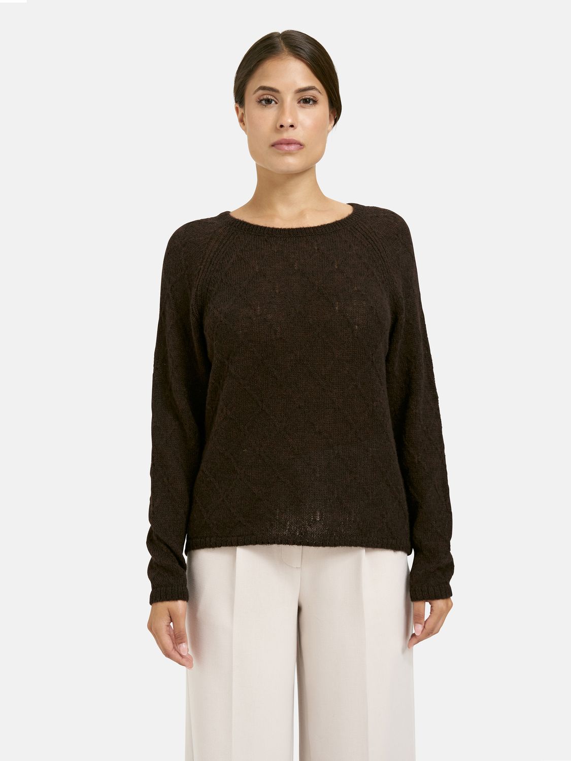 Milano Italy rondhals bruin t-shirt