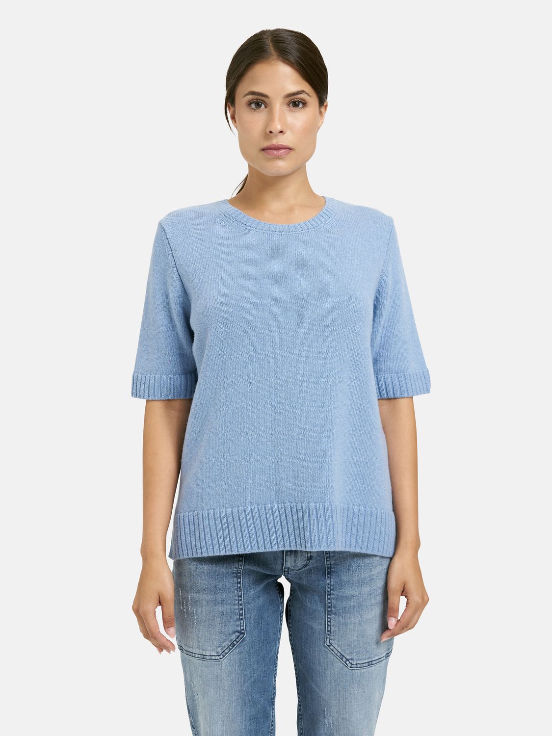 Milano Italy 1/2 sleeve pullover blauw