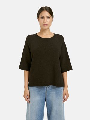 Milano Italy  loose fit pullover mocca