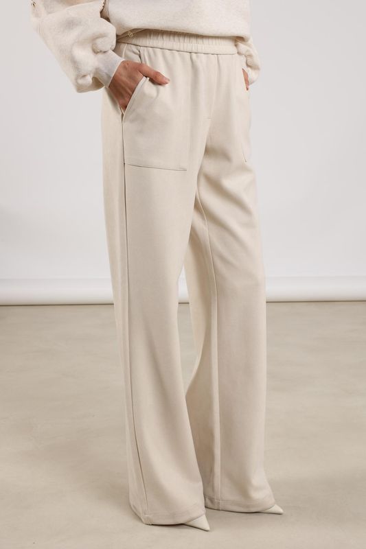 Nukus Trix Pants Suedine Ecru