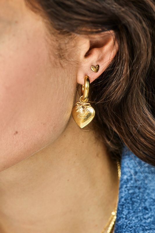 My Jewellery Earrings heart New York Goud