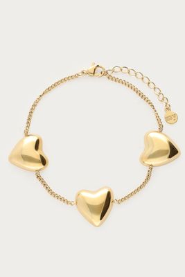 My Jewellery Bracelet 3 hearts Goud