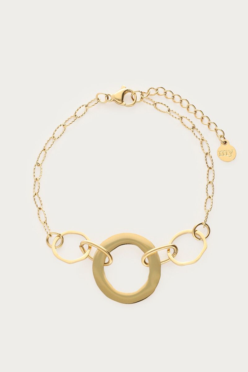 My Jewellery Bracelet open rounds Goud