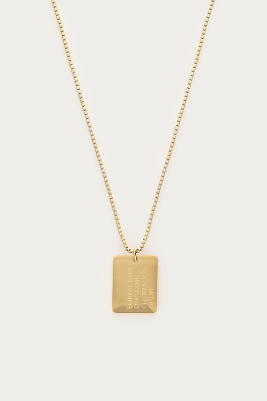 My Jewellery Necklace square embrace more Goud