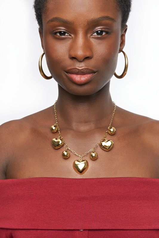My Jewellery Necklace big hearts &amp; dots