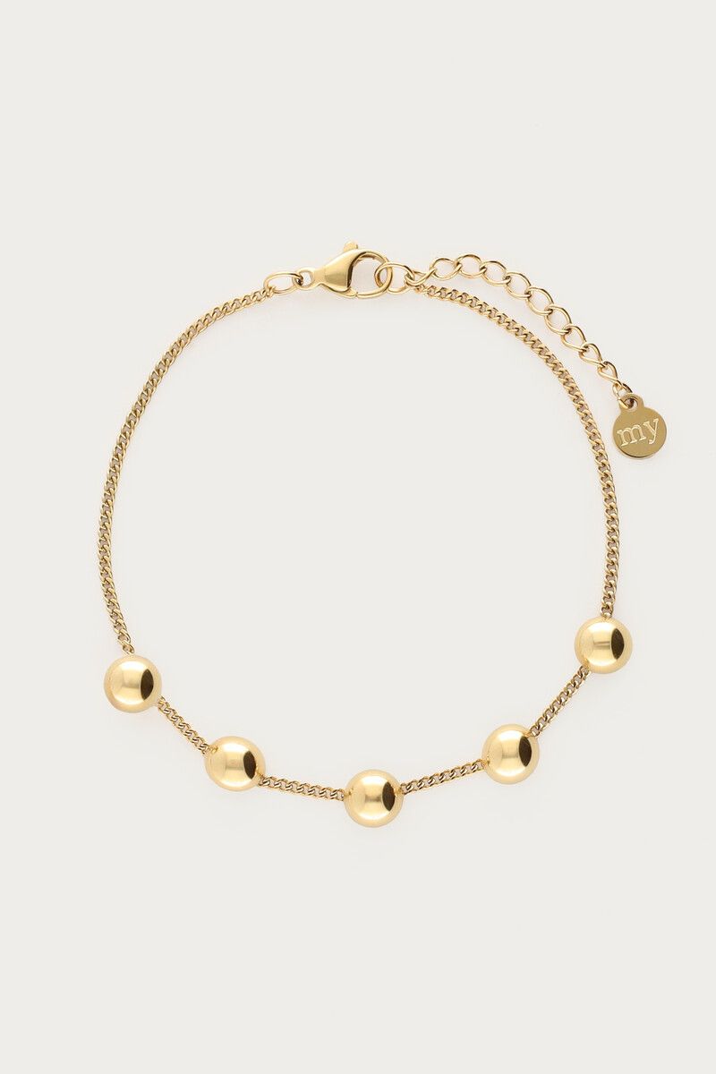 My Jewellery Bracelet 5 dots Goud