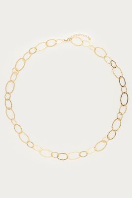 My Jewellery Necklace long hammered chain Goud