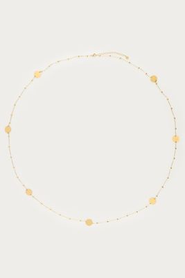 My Jewellery Necklace long dot coin beads Goud