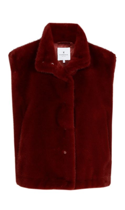 Xandres Bodywarmer Boly met knopen bordeaux