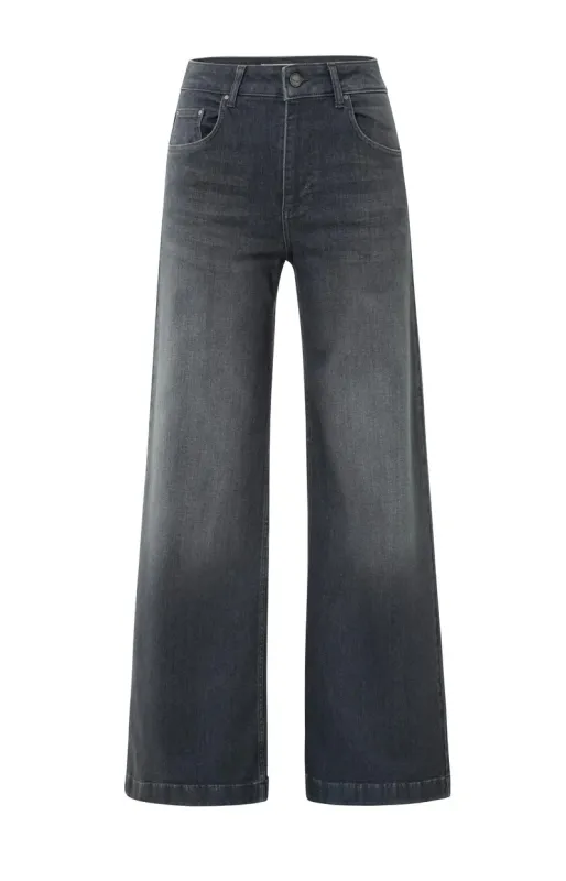 YaYa Jeans met wijde pijpen (L32) Grijs