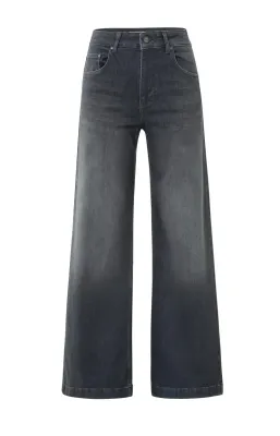 YaYa Jeans met wijde pijpen (L32) Grijs