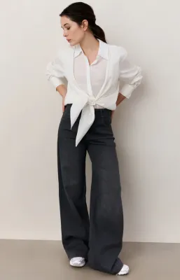 YaYa Jeans met wijde pijpen (L34) Grijs