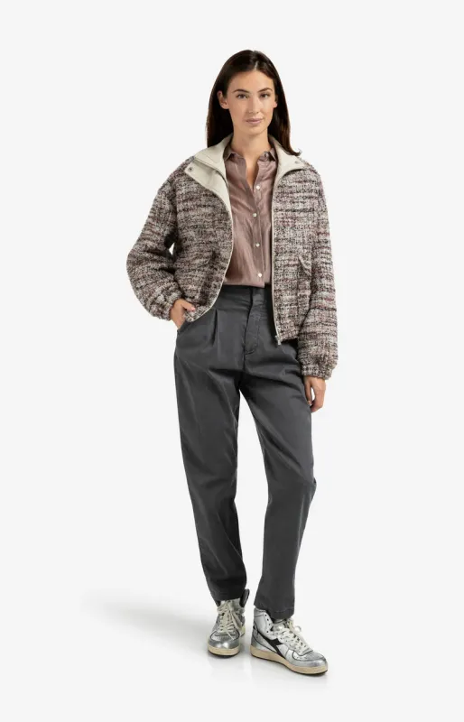 YaYa Broek met chinozakken Zwart