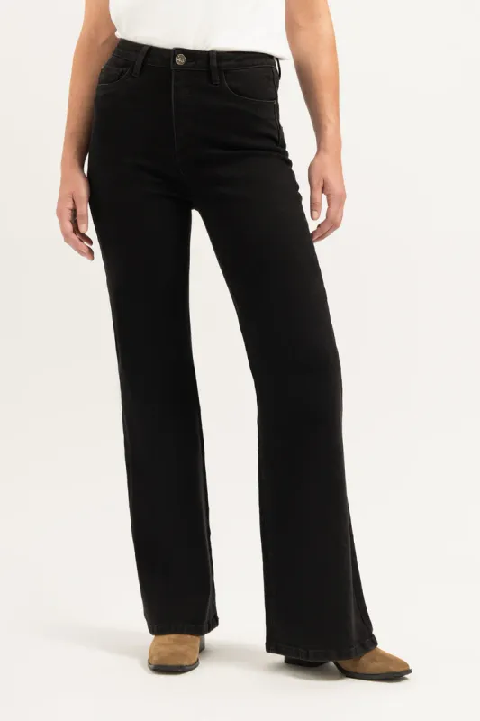 Florez Anna flared pocket Zwart