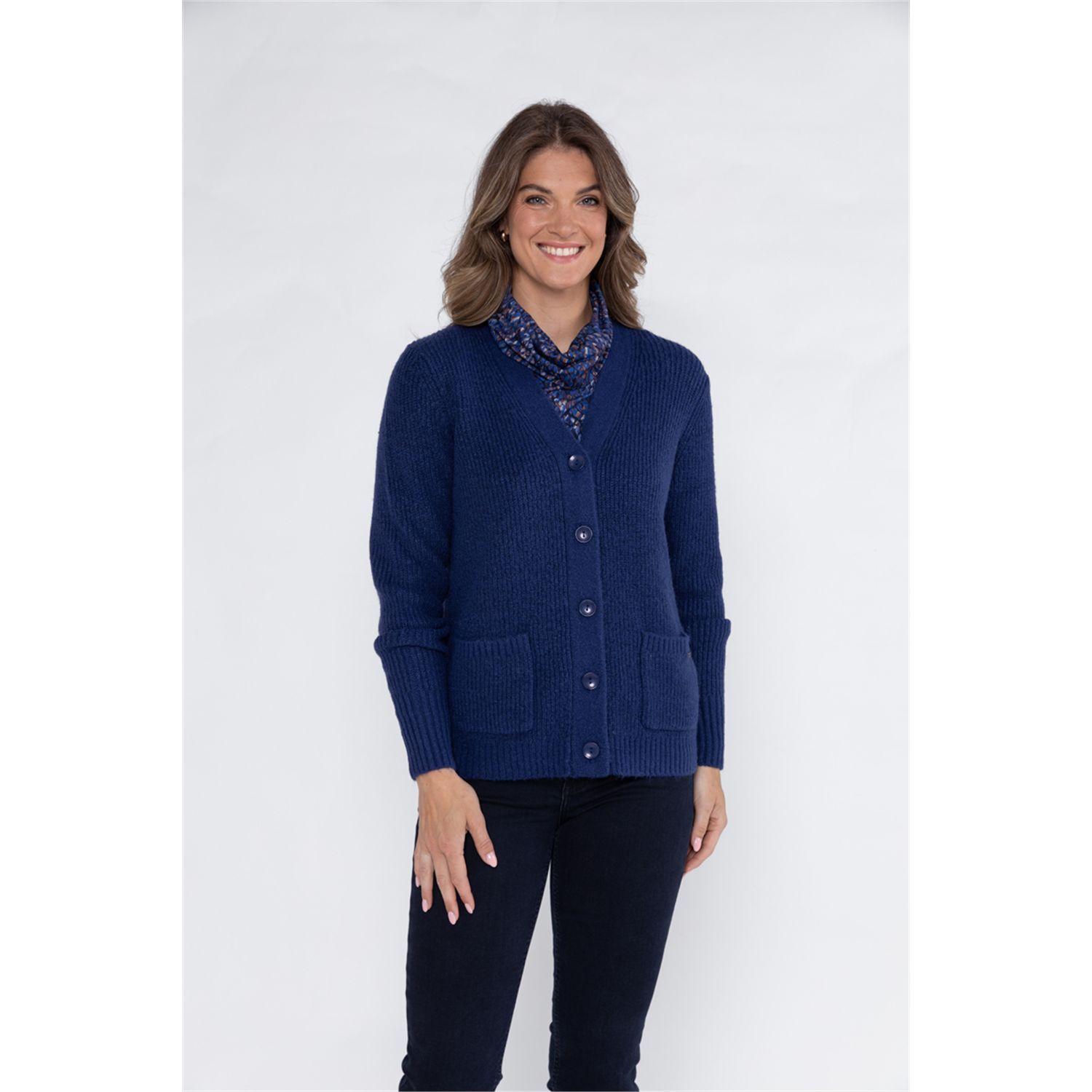 Roberto Sarto Trui v-hals Blauw