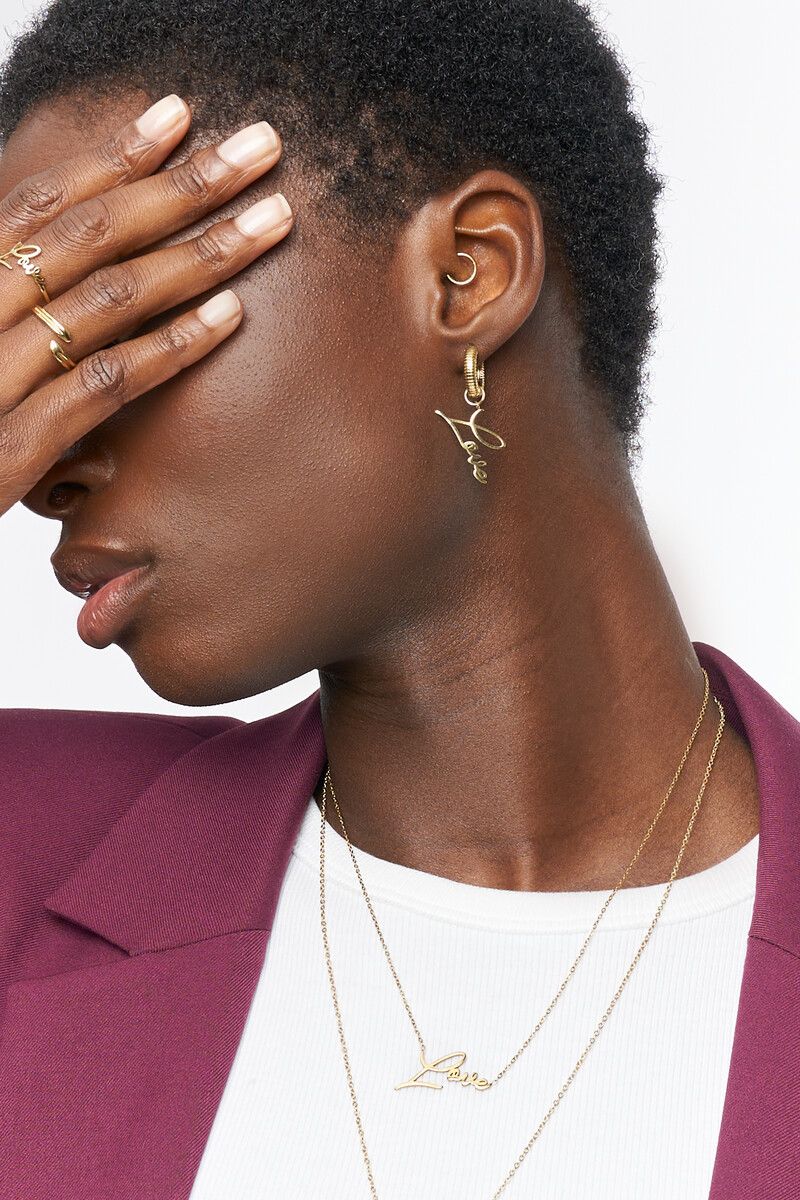 My Jewellery Earrings love New York Goud