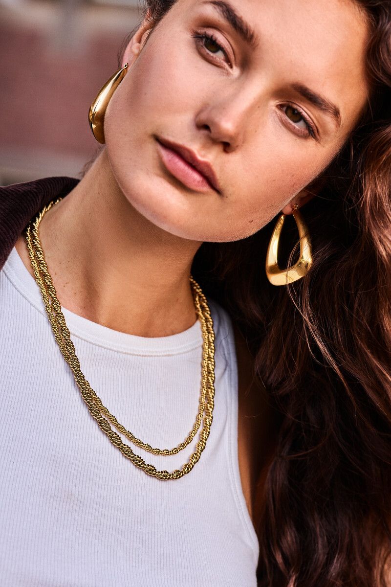 My Jewellery Necklace twisted chain small Goud