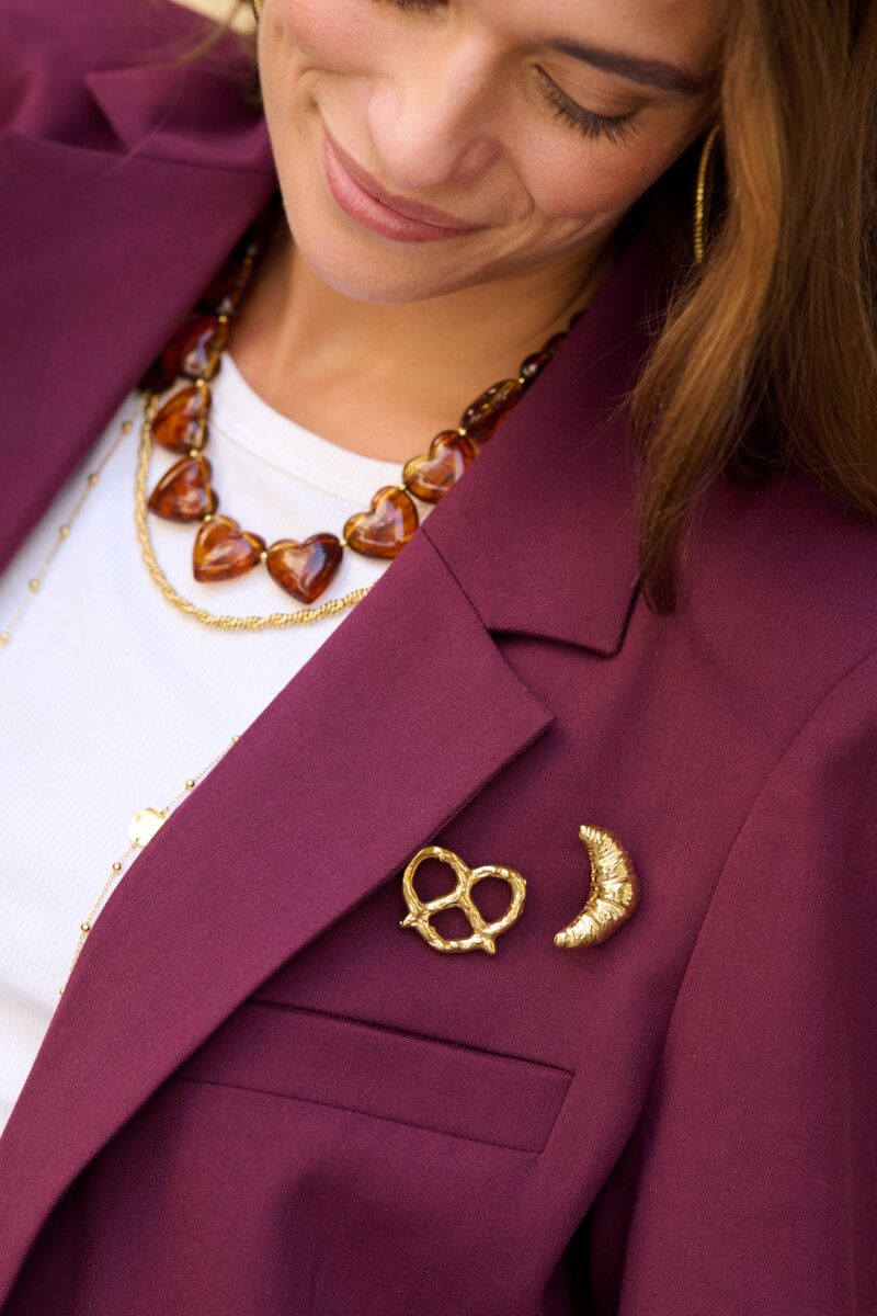 My Jewellery Broche pretzel Goud