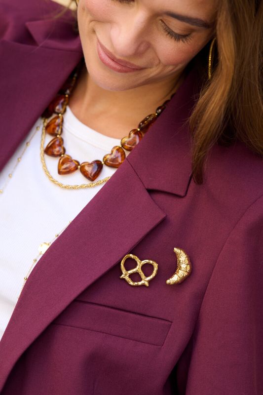 My Jewellery Broche pretzel Goud