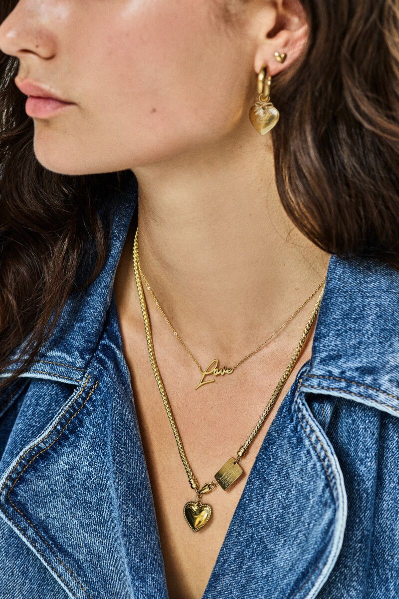My Jewellery Necklace love Goud