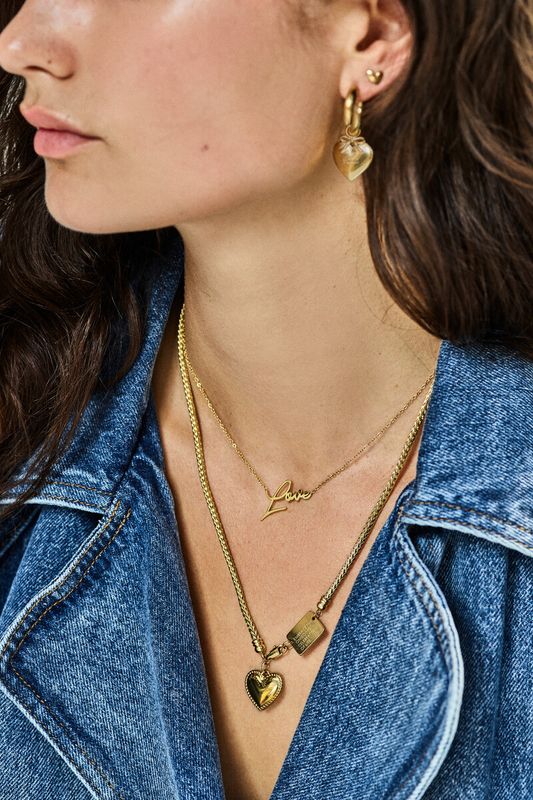 My Jewellery Necklace love Goud