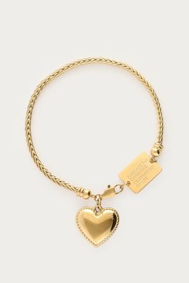 My Jewellery Bracelet heart plate Goud