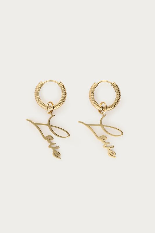 My Jewellery Earrings love New York Goud