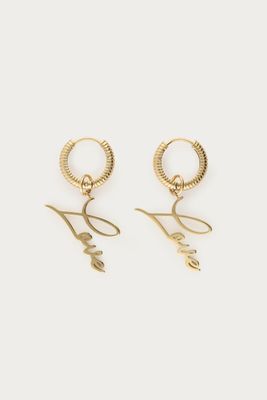 My Jewellery Earrings love New York Goud