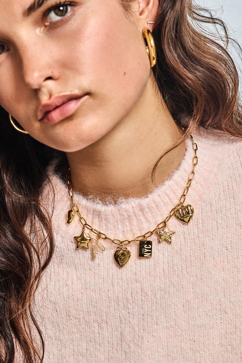 My Jewellery Necklace charms New York Goud