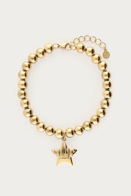 My Jewellery Bracelet steel beads with star Goud