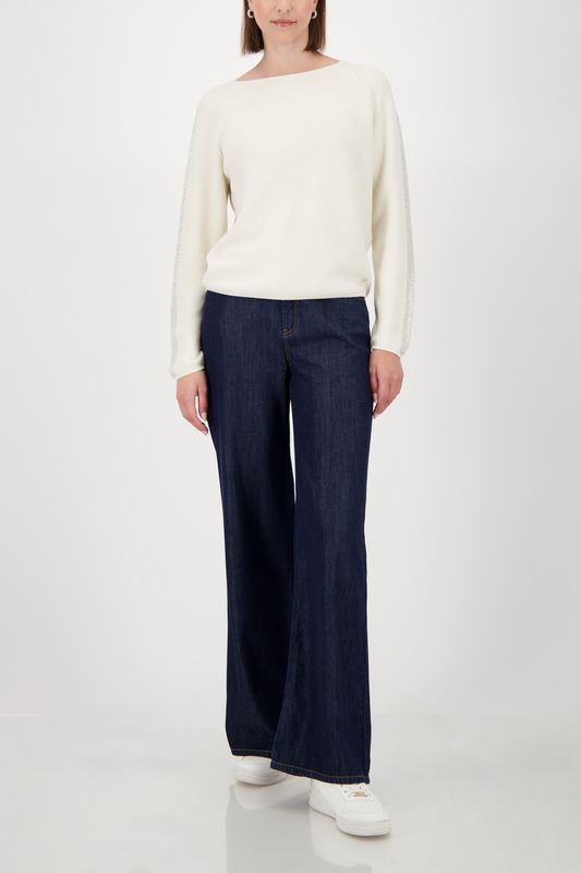 Monari Pullover cashmere Ecru