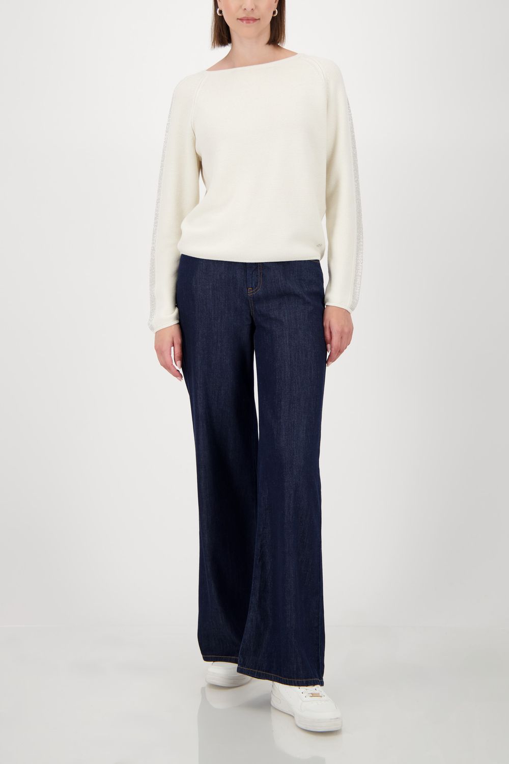 Monari Pullover cashmere Ecru